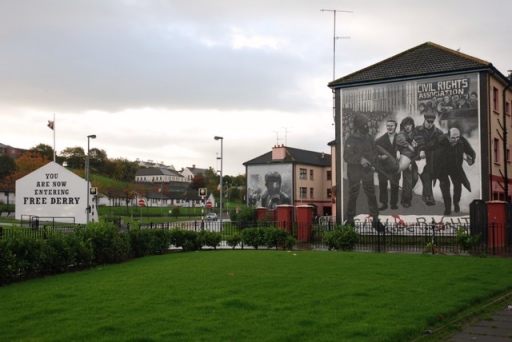 A view of Free Derry Corner