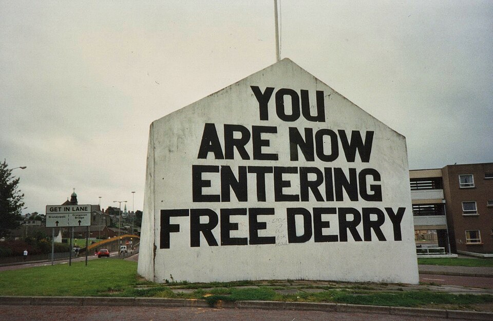 Free Derry Corner during The Troubles