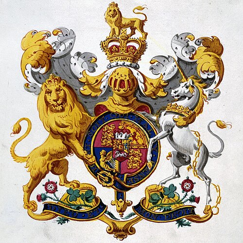 Royal Arms of the United Kingdom of Great Britain and Ireland (1800)