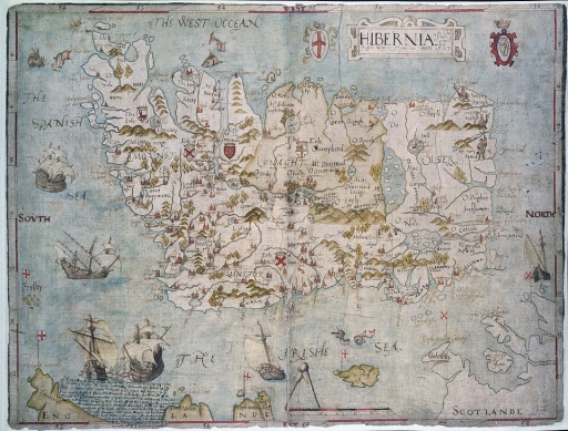 An old map of Ireland from 1567