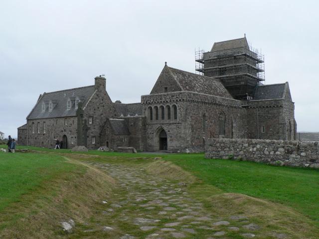 A view of Iona monastery