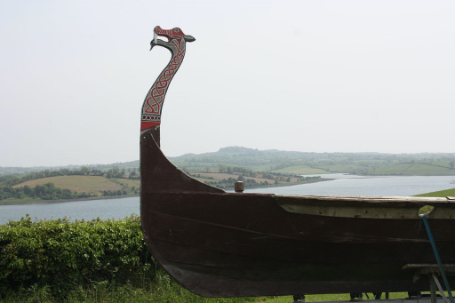 A Viking longship